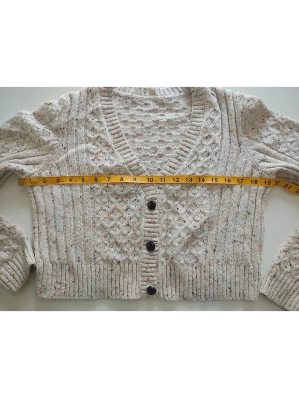 Talbots Beige Knit Cardigan Size S